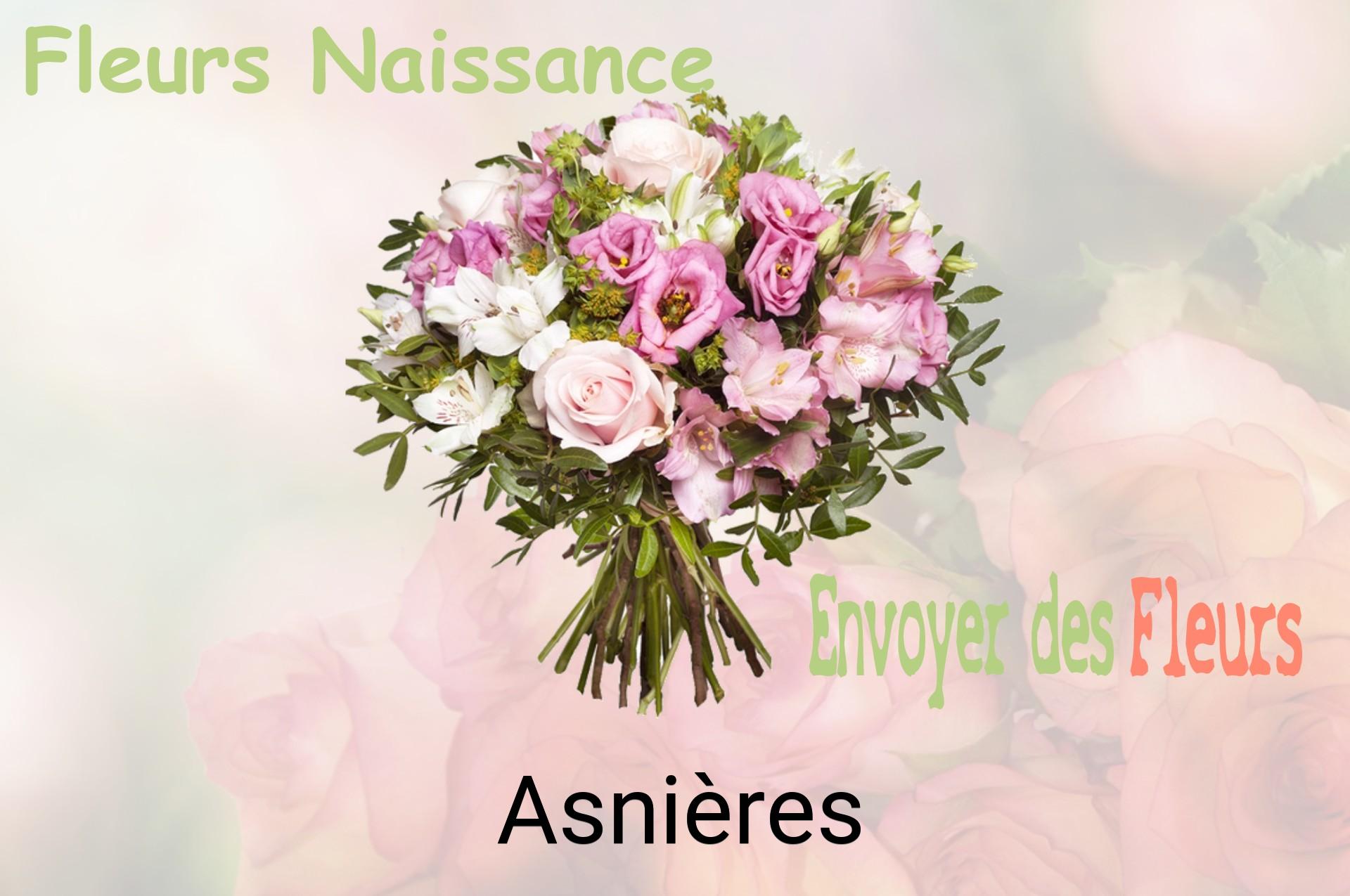 Bouquet de fleurs de naissance livré à Asnières